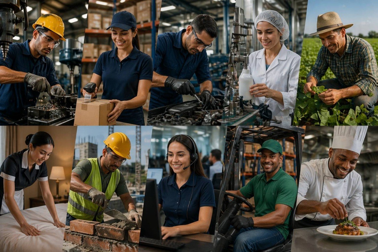 Candidatos para diferentes setores